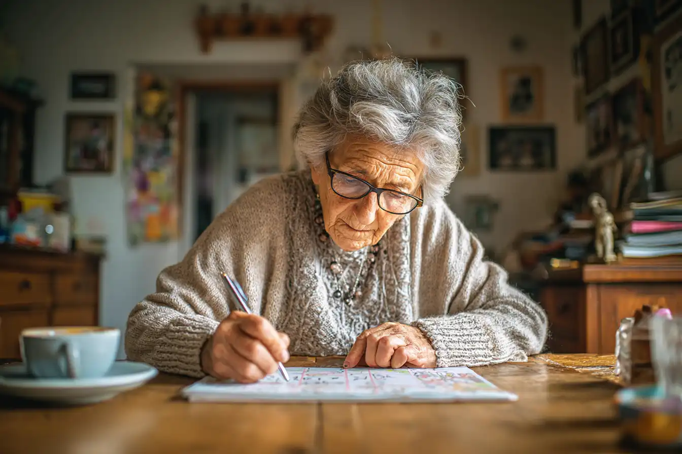 signora appunta su calendario appuntamento di una radiografia a domicilio a palermo